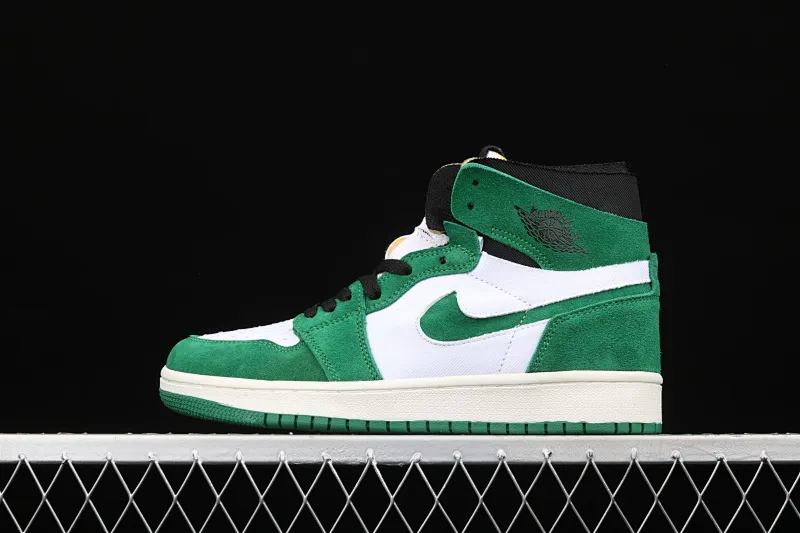 All categories Air Jordan Jordan series basketball shoes Air Jordan 1 High Z version Air Jordan 1 Zoom CMFT "Stadium Green" AJ1 Joe 1 white and green stitching CT0978-300